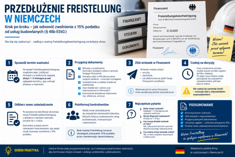 Przedłużenie Freistellung w Niemczech – kiedy zacząć i jakie dokumenty przygotować?